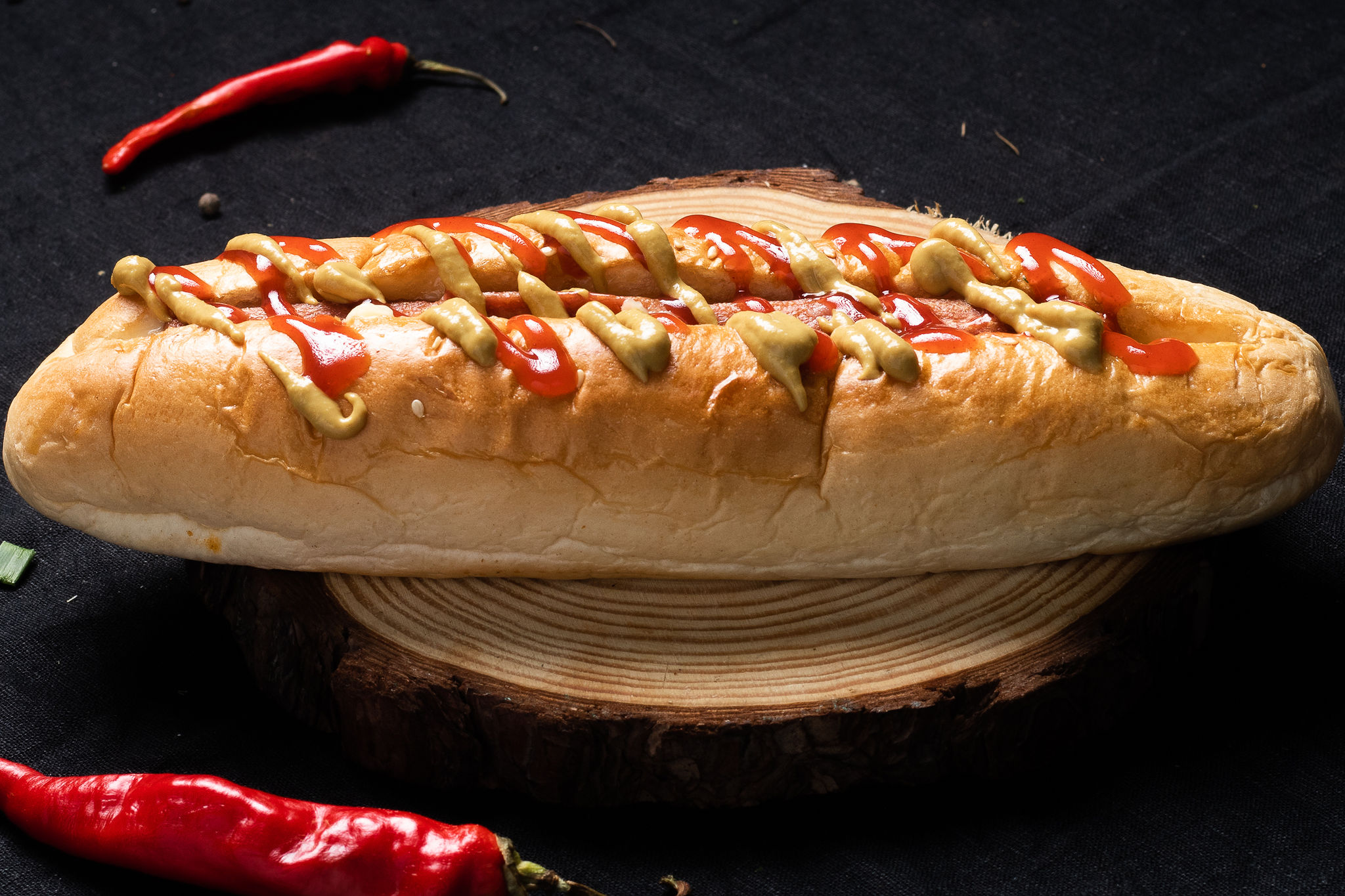Sesame Bun Hotdog
